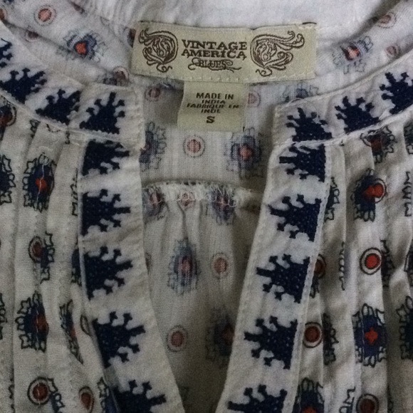 India Pattern Peasants Blouse🌺HP🌺 - Picture 5 of 7